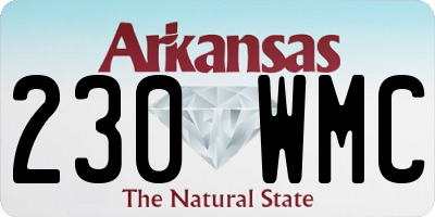 AR license plate 230WMC