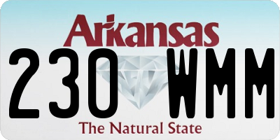 AR license plate 230WMM