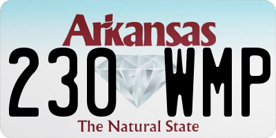 AR license plate 230WMP