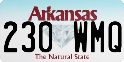 AR license plate 230WMQ