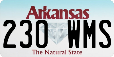 AR license plate 230WMS