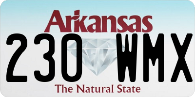 AR license plate 230WMX