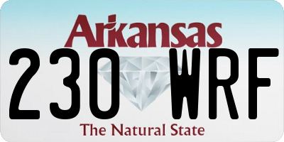 AR license plate 230WRF