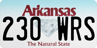 AR license plate 230WRS