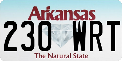 AR license plate 230WRT