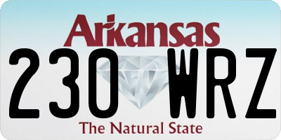 AR license plate 230WRZ