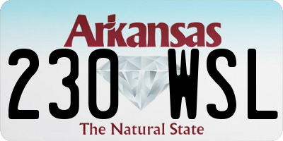 AR license plate 230WSL