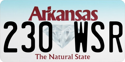 AR license plate 230WSR