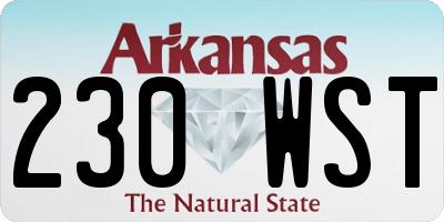 AR license plate 230WST