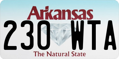 AR license plate 230WTA