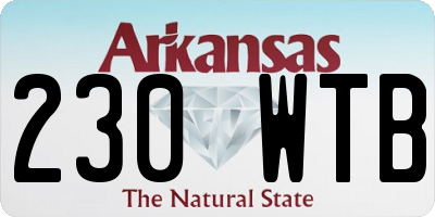 AR license plate 230WTB