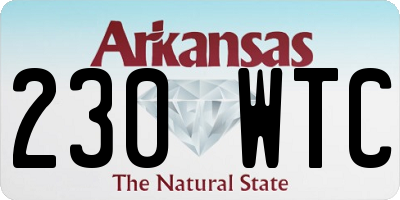 AR license plate 230WTC