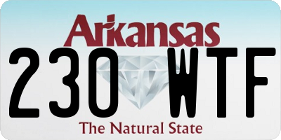 AR license plate 230WTF