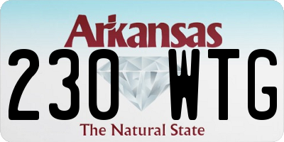 AR license plate 230WTG