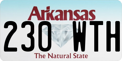 AR license plate 230WTH