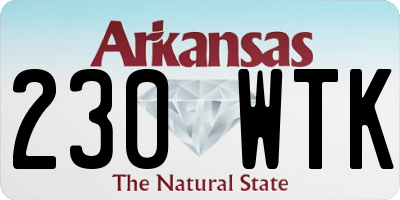 AR license plate 230WTK