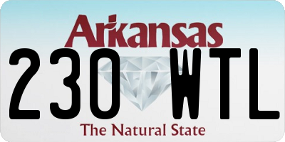 AR license plate 230WTL