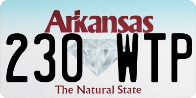 AR license plate 230WTP