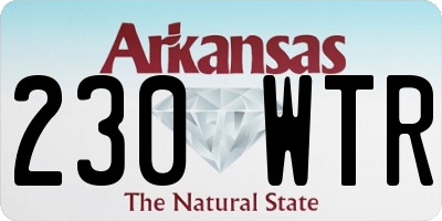 AR license plate 230WTR