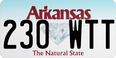 AR license plate 230WTT
