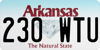 AR license plate 230WTU