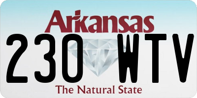 AR license plate 230WTV