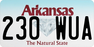 AR license plate 230WUA