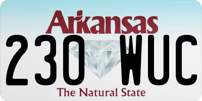 AR license plate 230WUC