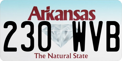 AR license plate 230WVB