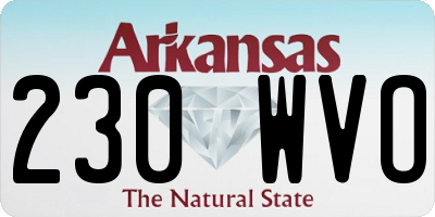 AR license plate 230WVO