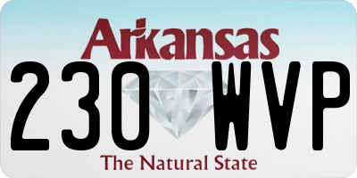 AR license plate 230WVP
