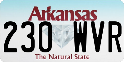 AR license plate 230WVR
