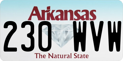 AR license plate 230WVW