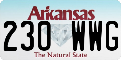 AR license plate 230WWG