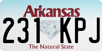 AR license plate 231KPJ