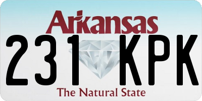 AR license plate 231KPK