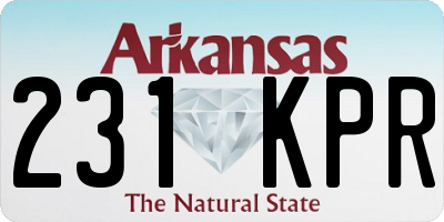 AR license plate 231KPR