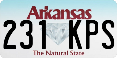 AR license plate 231KPS