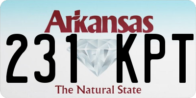 AR license plate 231KPT