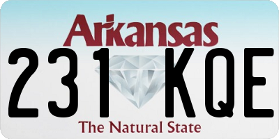 AR license plate 231KQE