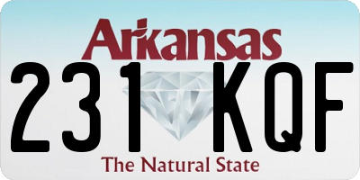 AR license plate 231KQF