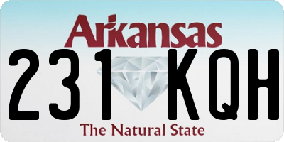 AR license plate 231KQH