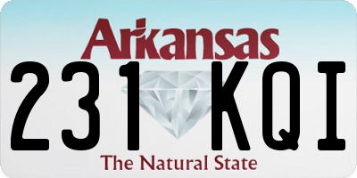 AR license plate 231KQI