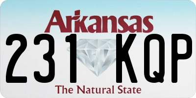AR license plate 231KQP