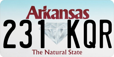 AR license plate 231KQR