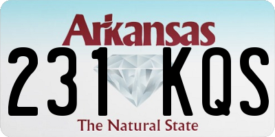 AR license plate 231KQS