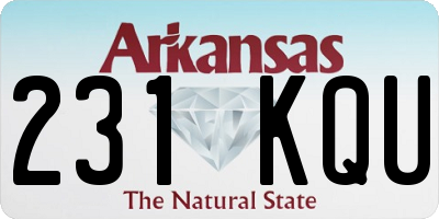 AR license plate 231KQU