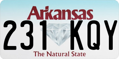 AR license plate 231KQY