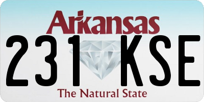 AR license plate 231KSE