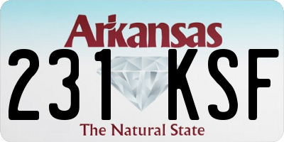 AR license plate 231KSF
